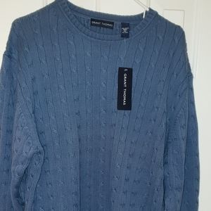 NEW Grant Thomas Size XL Crew Neck Sweater